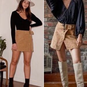 Free People Ari wrap mini skirt NWT